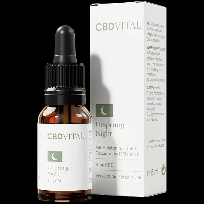 CBD VITAL - Ursprung NIGHT - CBD Öl 3,6% (360mg) - 15ml